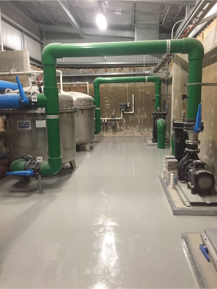 Aquatic Centre Plant Room | Epoxy Flooring Adelaide