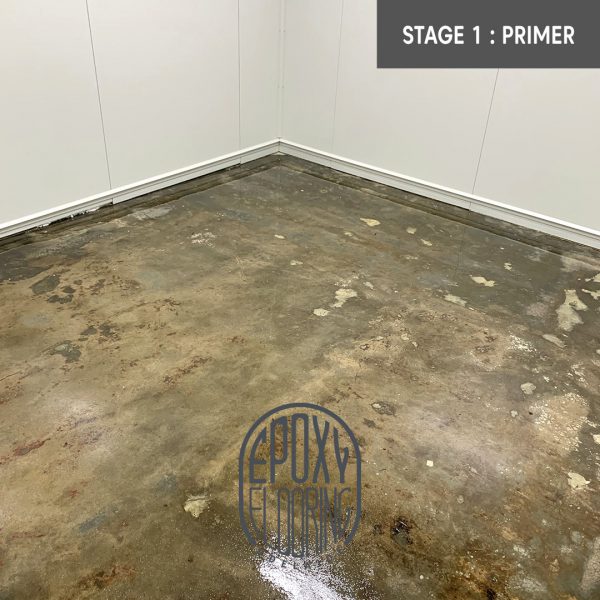Primer for epoxy floors