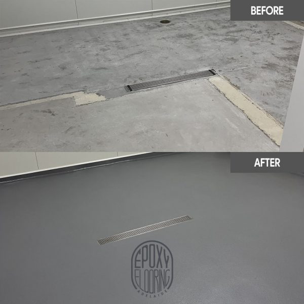 epoxy flooring around drain. commercial floors